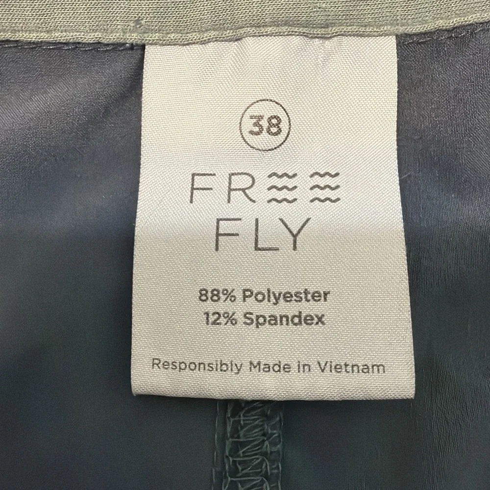 Free Fly Shorts Mens 38 Gray Flat Front Latitude Performance Chino Solid 6
